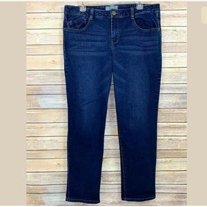 Wit & Wisdom Skinny Jeans Dark Denim Stretch Sz 14